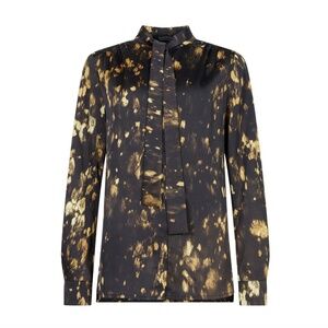 AllSaints Toni Ronnie Shirt, size 4, black